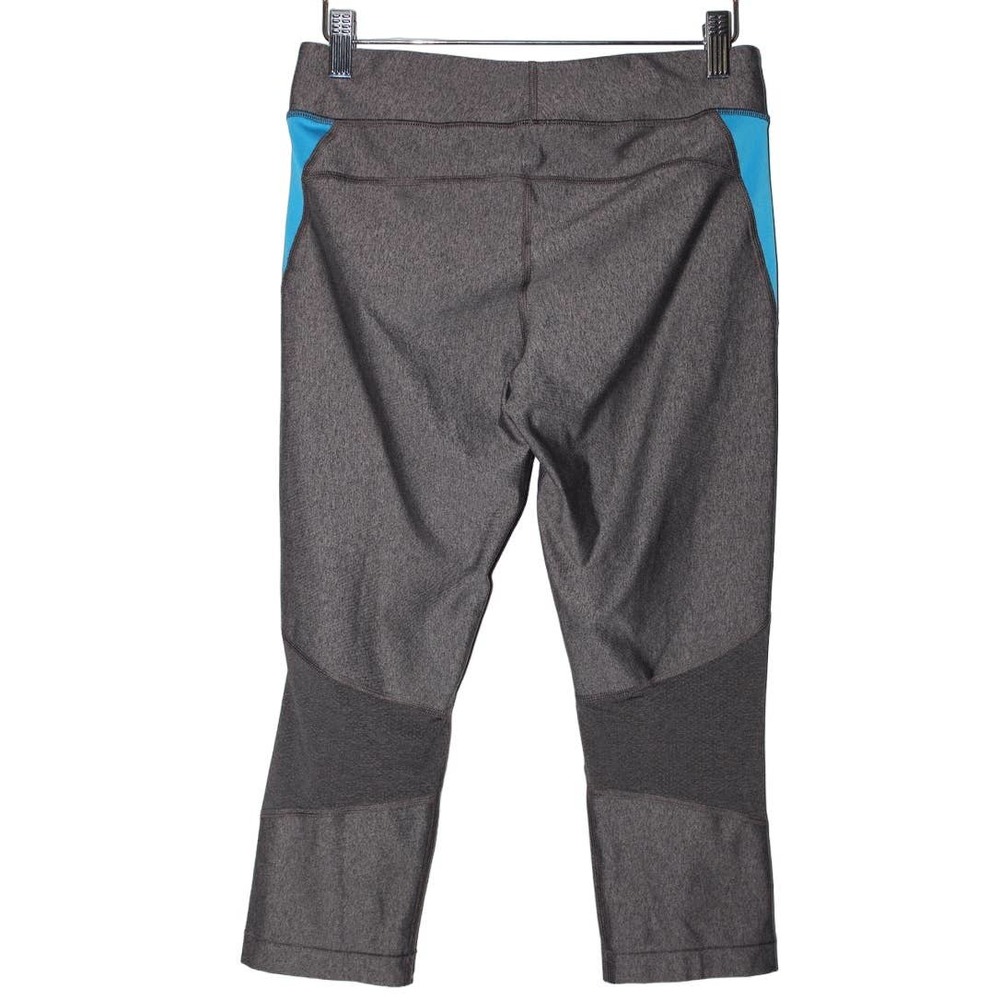 Womens Under Armour Heatgear Compression Capri Gray Blue Cropped Leggings Size M - Picture 2 of 5
